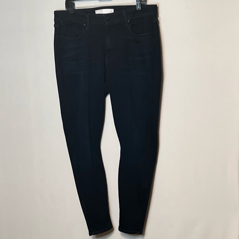 AYR The One Love Blue Jeans Size 20R Stretch High Rise Straight Leg L.A. USA.